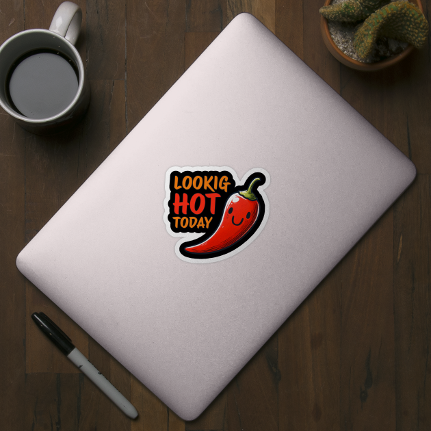 Looking Hot today Red Chili Design by DoodleDashDesigns